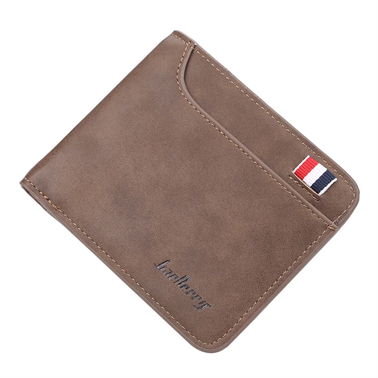 2024 customized retro small slim credit card holder pu leather wallet