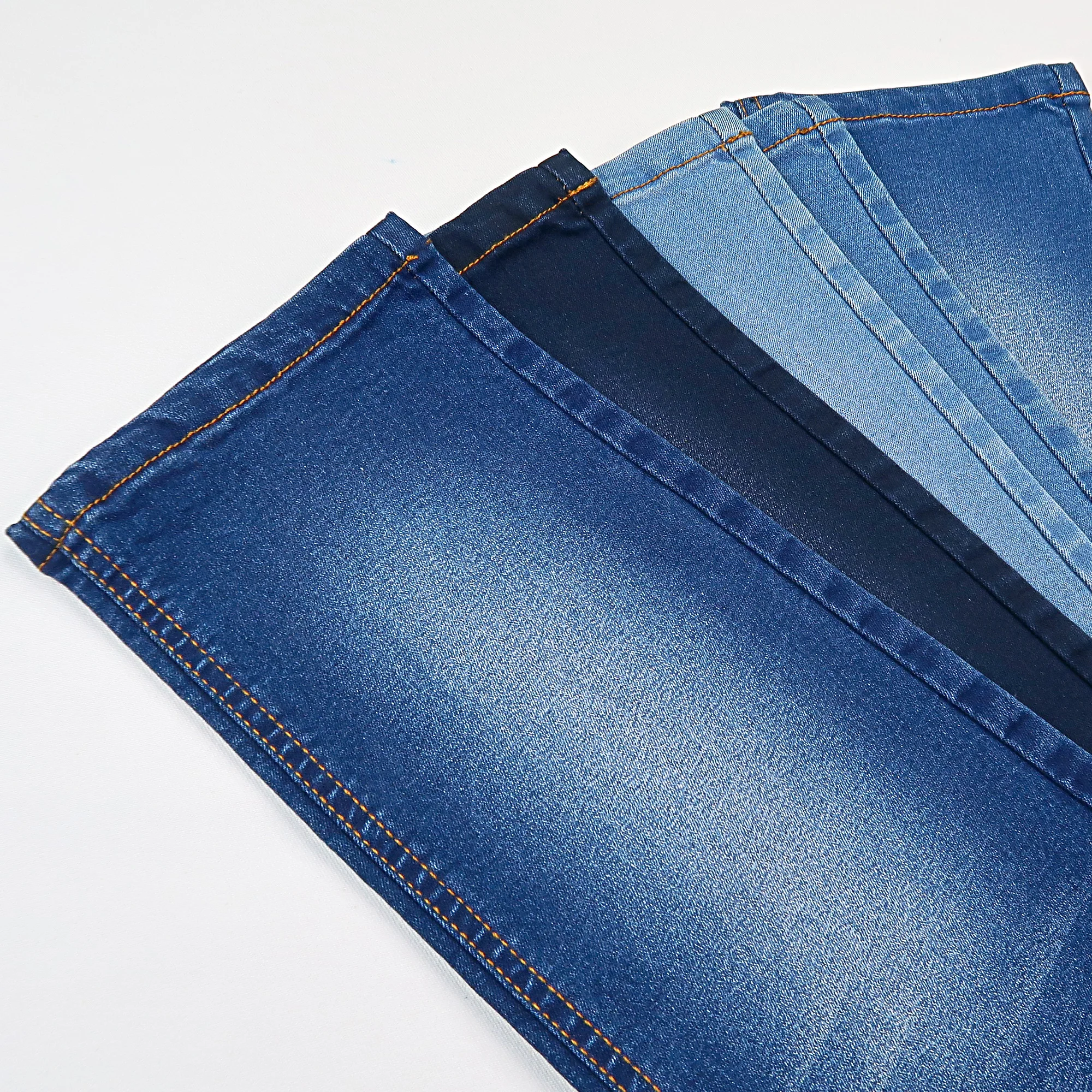 
China Soft Woman Cloth Cotton 4 Way Stretch Denim Jeans Fabric With Competitive Price 