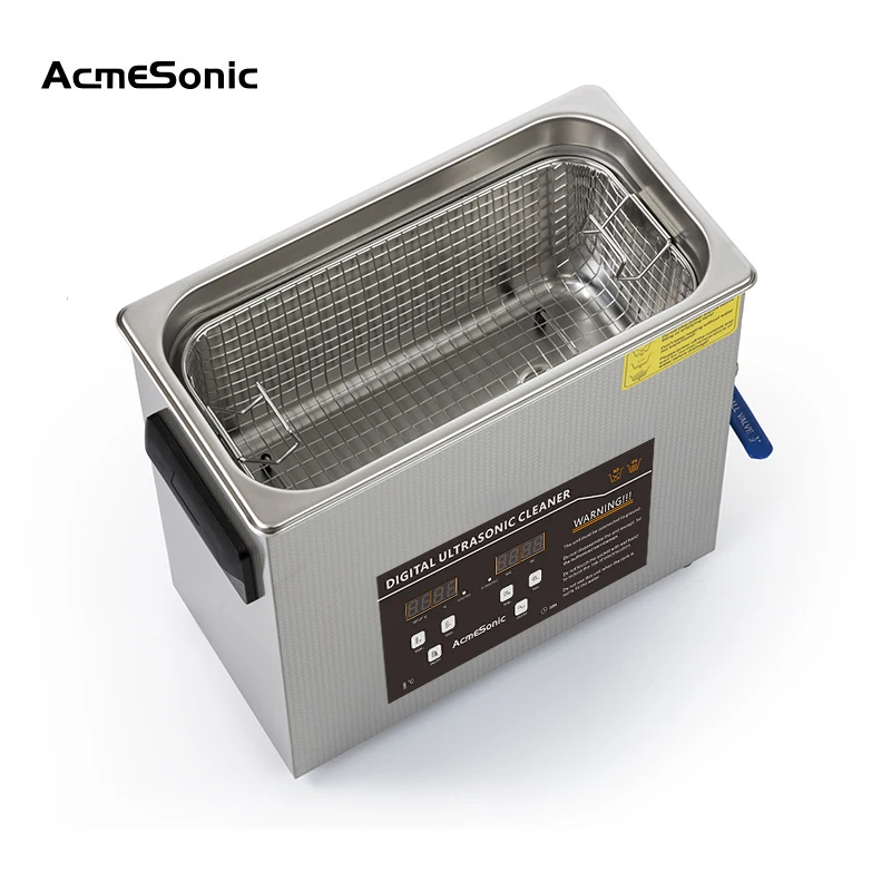 
Ultrasonic Cleaner Industrial Ultrasonic Cleaner Ultrasonic Washing Machine Auto Metal Power Tank Technical Timer Coil 6L 