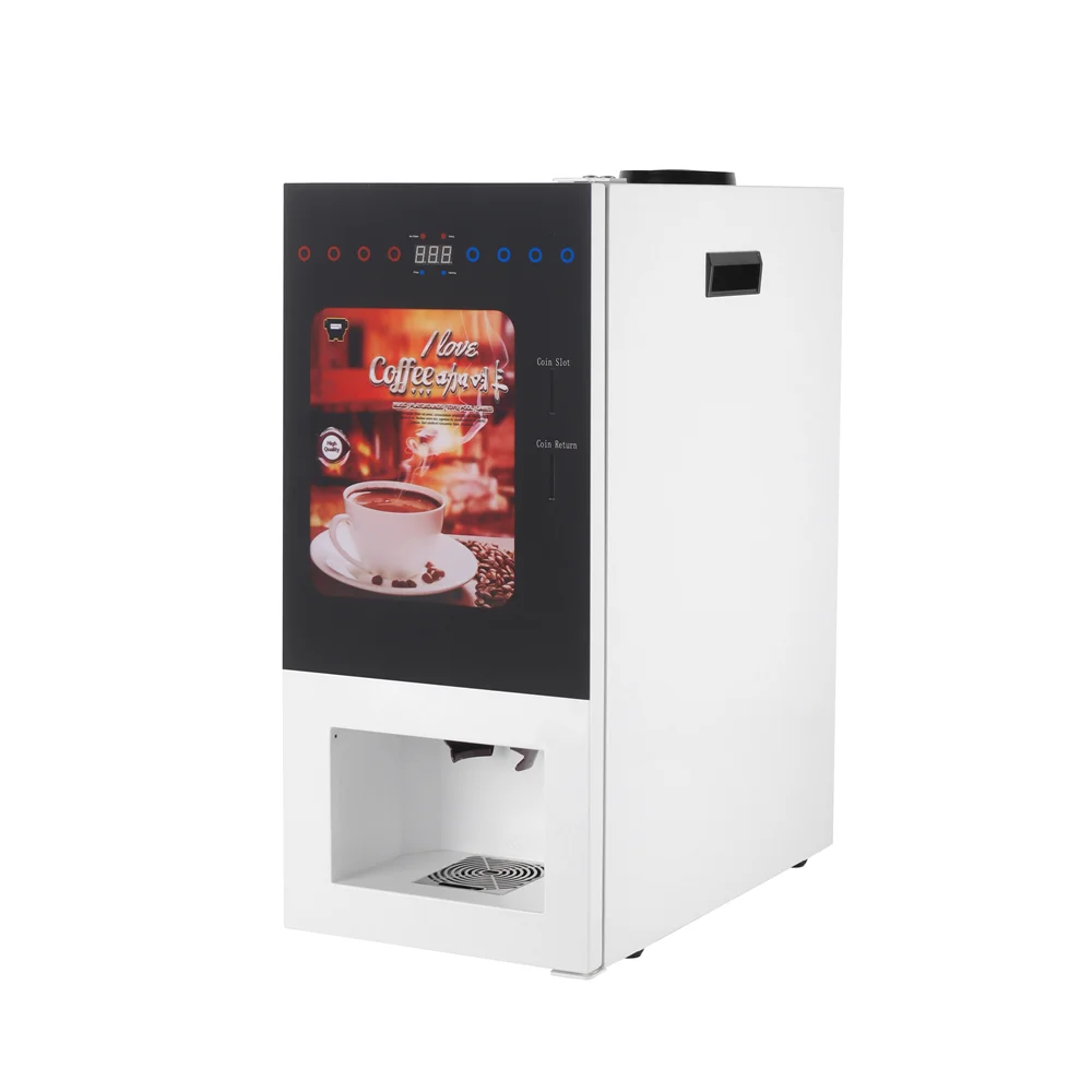 Commercial Smart Bean To Cup Business 9 Hot Drinks Coffee Fully Automatic Vending Machine