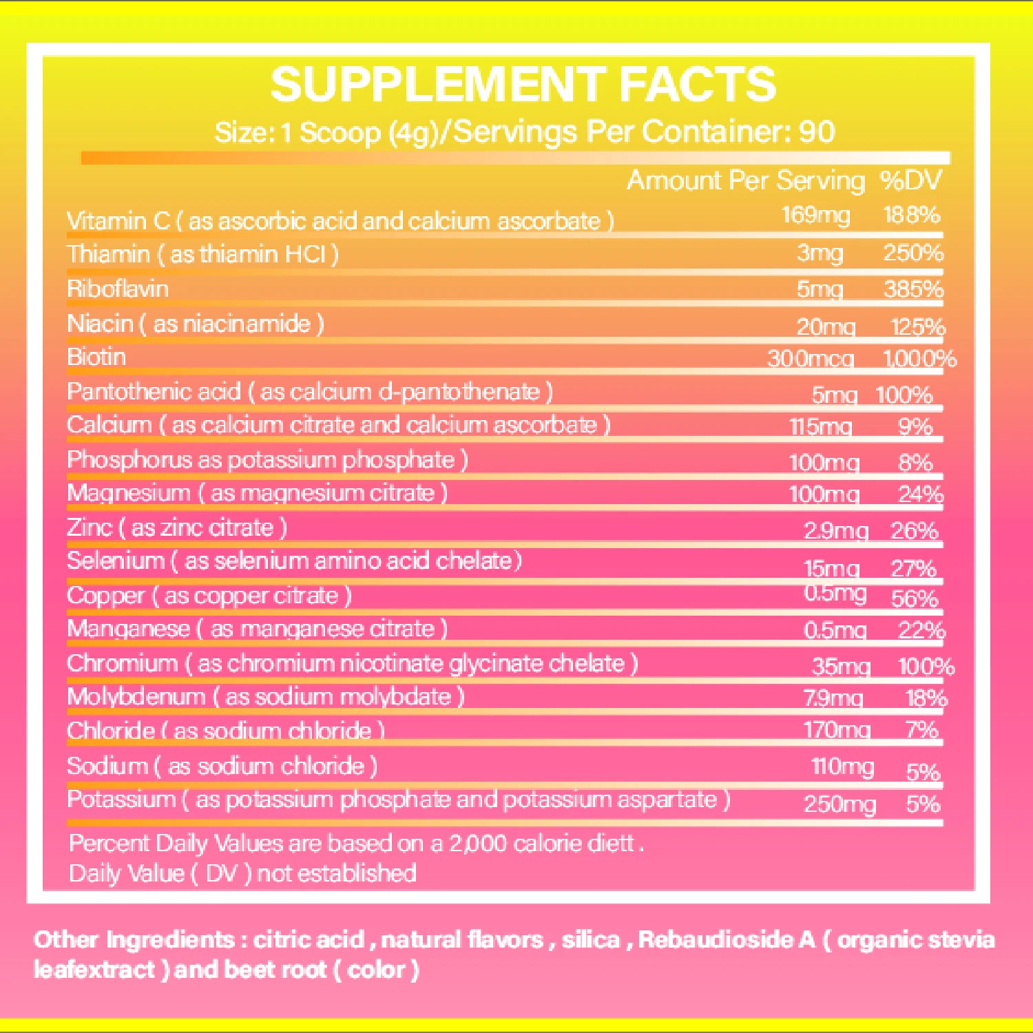 Keto Electrolyte Beverage Drink Workout Supplement Formula Rehydration Recovery Electrolytes Drink Powder For Sport Pink Lemon