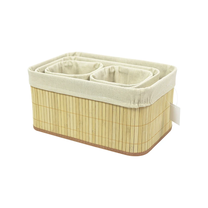 Hot Sale Nature Multi Color Weaving Storage Woven Basket Miniature Vietnam Home Handmade Mini Decorative Bamboo Basket