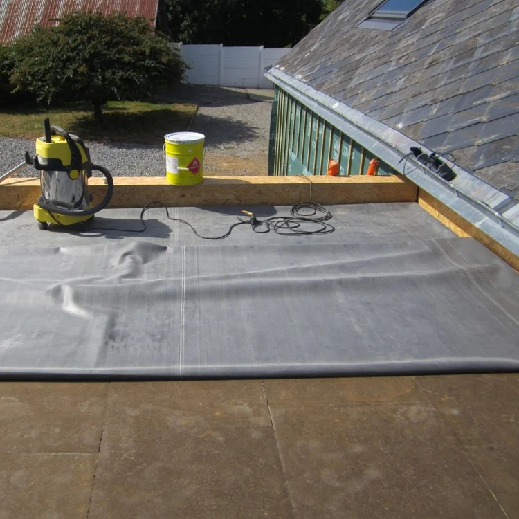 Mechanically Fastened Permanent EPDM Waterproofing 45mil 60mil Rubber EPDM Membrane 10x100ft 20x200ft EPDM Rolls for Roof