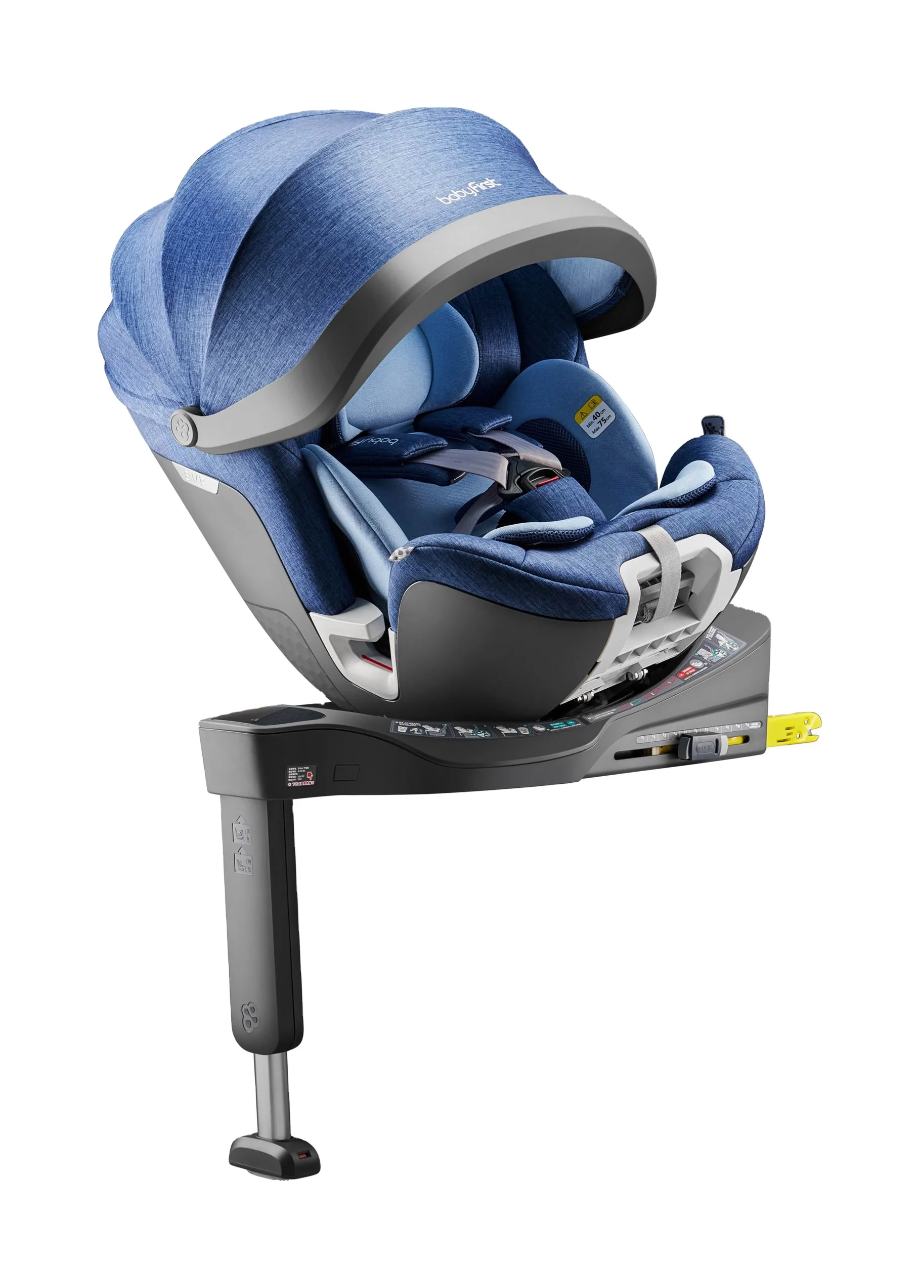  40-105 см I-SIZE R153B с ISOFIX и опорная ножка ECE R129 детские автокресла премией RED