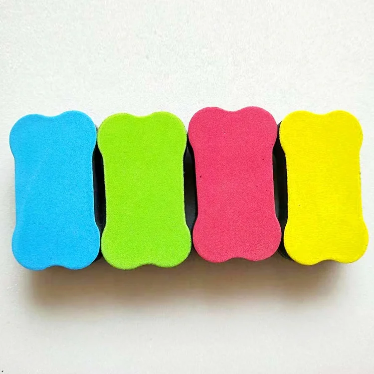 2022 Wholesale Blackboard Dog Bone Shape Erasaer Magnetic Chalkboard Erasaer
