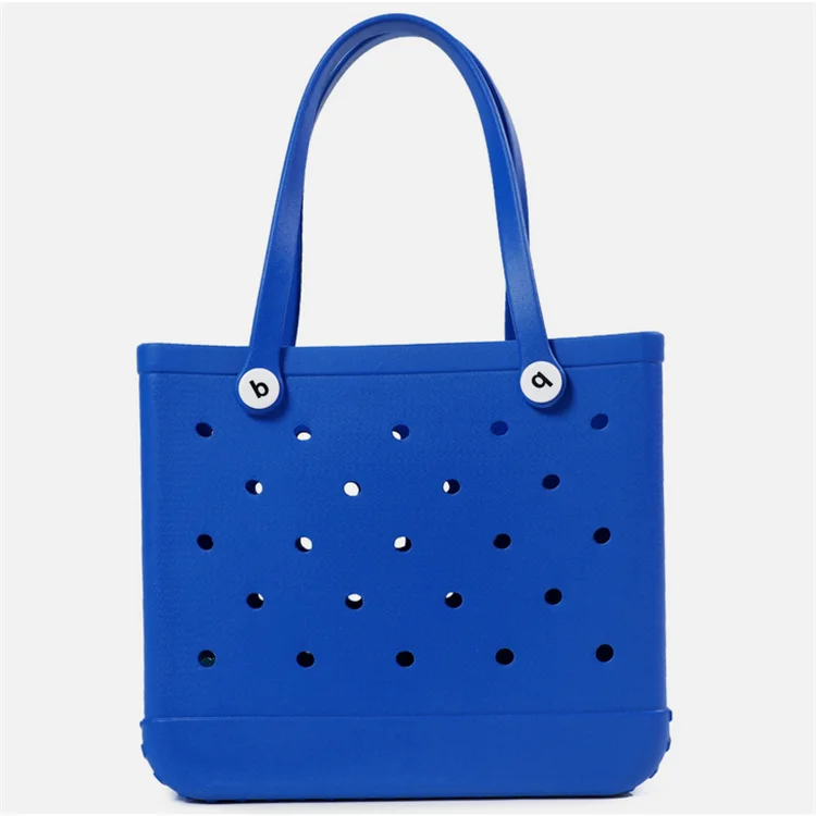 Wholesale Luxury Rubber Eva Waterproof Large Kid Women Summer Beach Tote Bogg Bag With Logo
