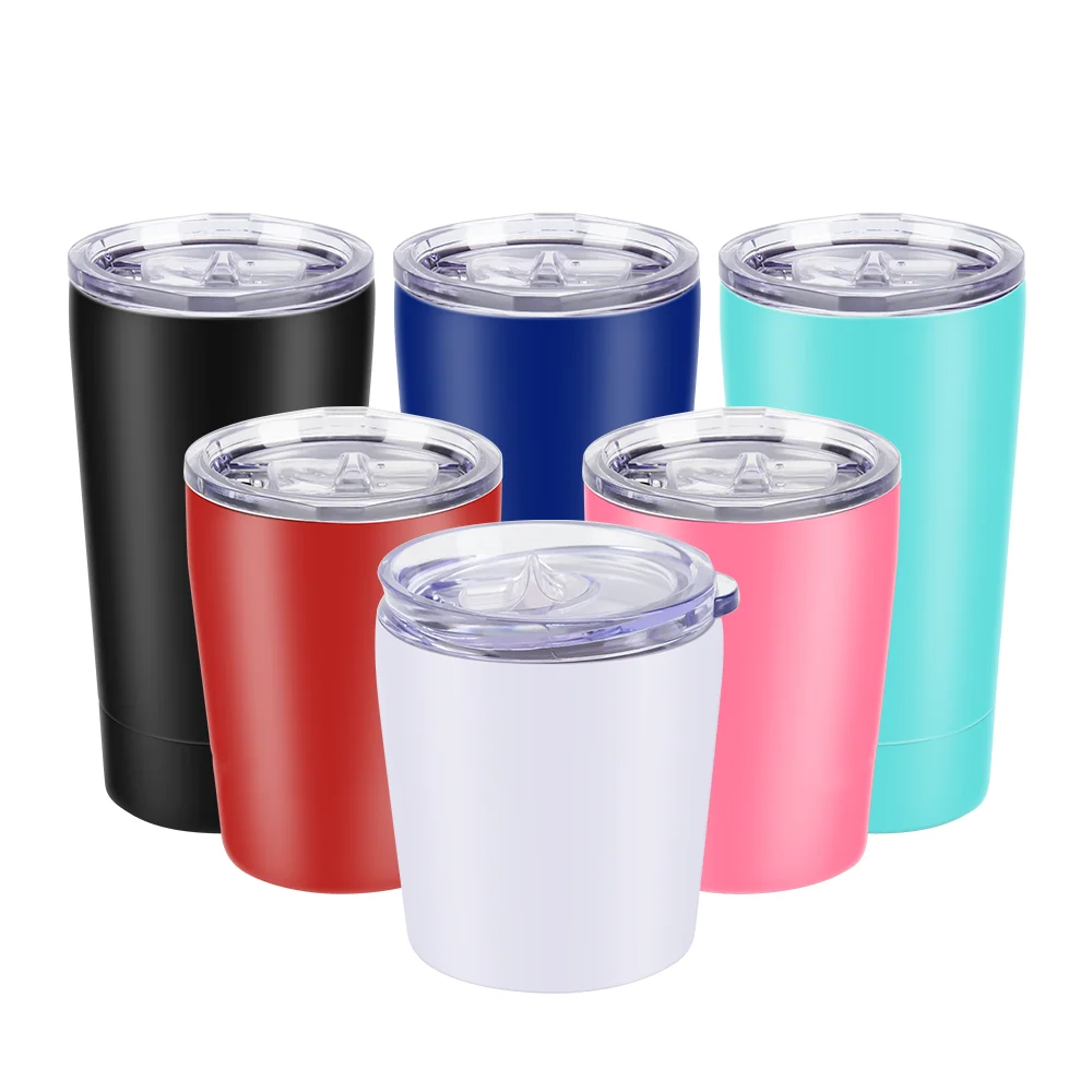 Wholesale Custom logo 8oz 12oz Double wall Stainless Steel Vacuum Insulated  Mug Travel Milk Tumbler
