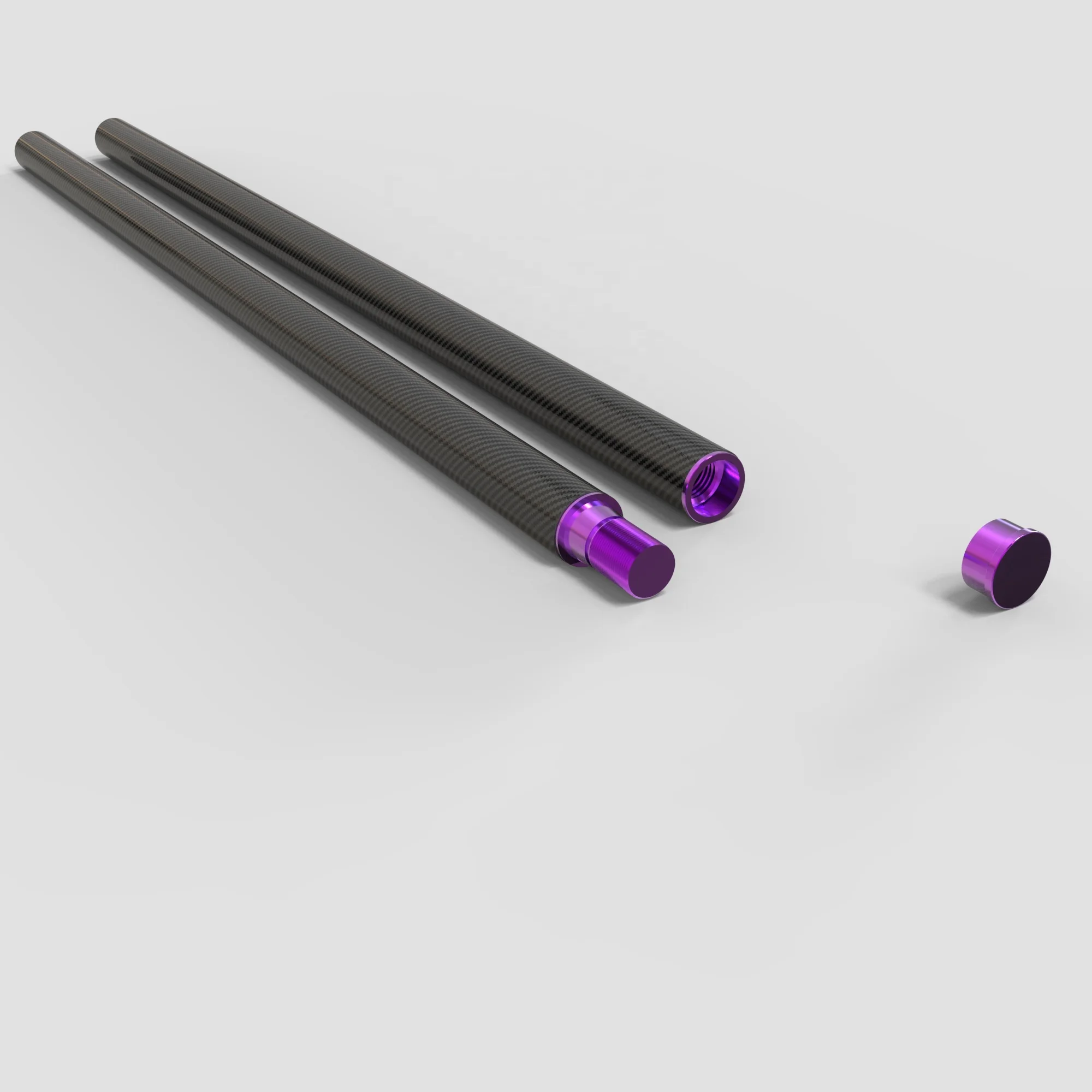 Концевой соединитель для труб из углеродного волокна