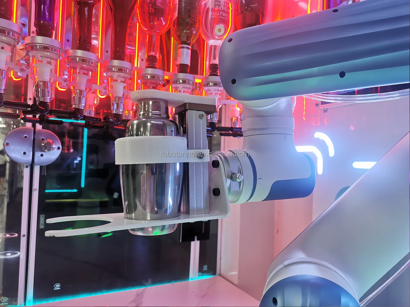 32 total bottles robot bartender vending machine with ice and soda dispenser machine