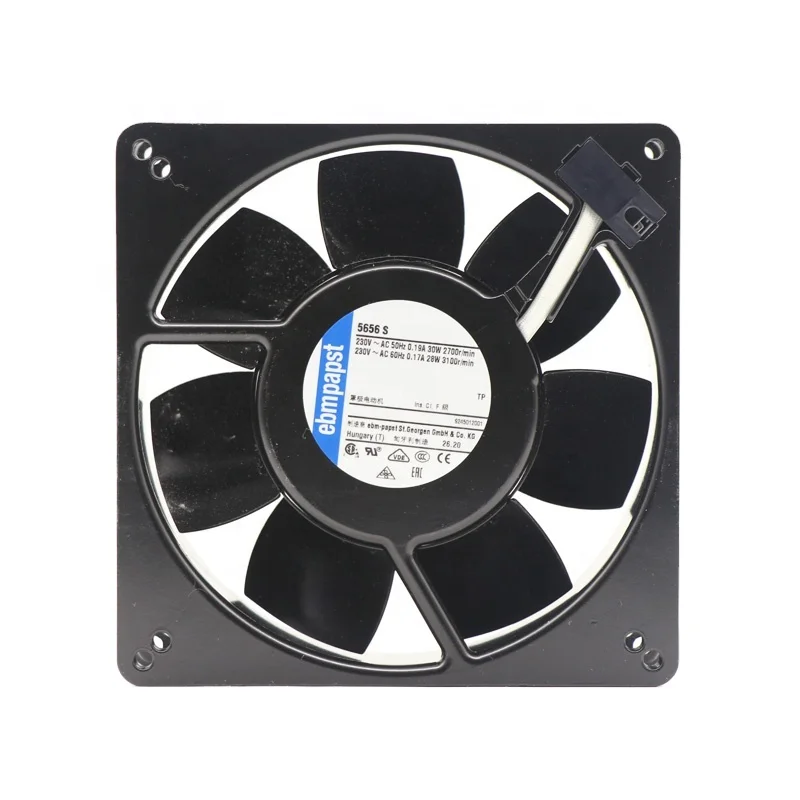 ebmpapst 5656S 135*135*38MM 220V 230V AC Full Metal High Temperature Electric Control Cabinet Axial Flow Cooling Fans