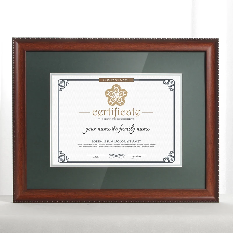 Customize Plastic Crafts Funia Photo Frame Certificate Diploma A4 Certification Frame For Wall And Desktop Display Frame