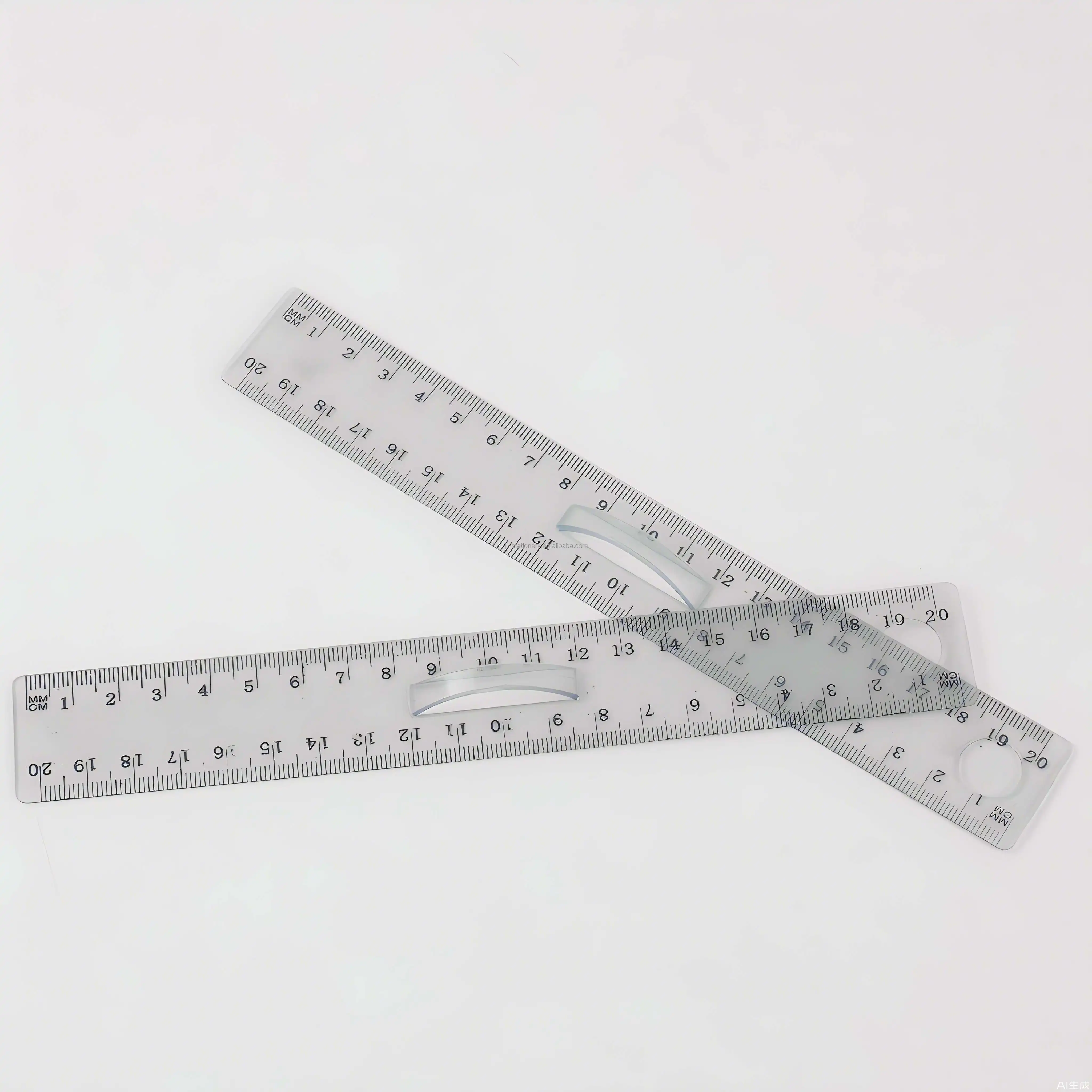 Safety Ruler 20cm Plastic for School Student Office Supplies Drawing Tool