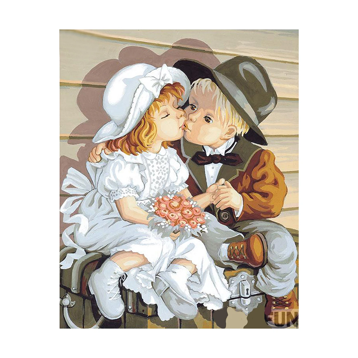 paint boy Resin Diamond wholesale 5D Full Round Resin Diamond decorative painting lovely cartoon DIY kids diamond painting