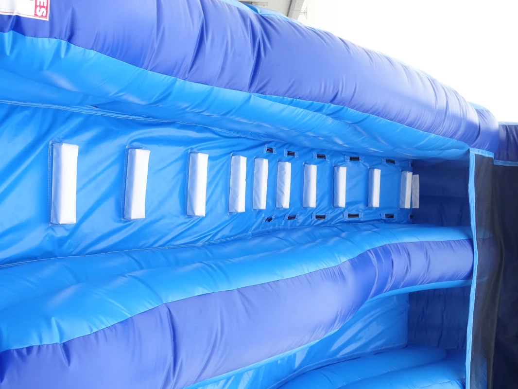GMIF outdoor hot inflatable equipment blue wave inflatable water slide toy for kids fun in beach