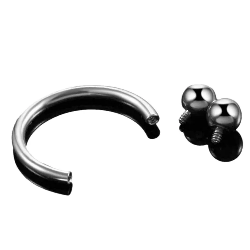 Wholesale Implant Grade Titanium F136 Titanium Internally Threaded Horseshoe Circular Stick Fine Body Piercing Jewelry