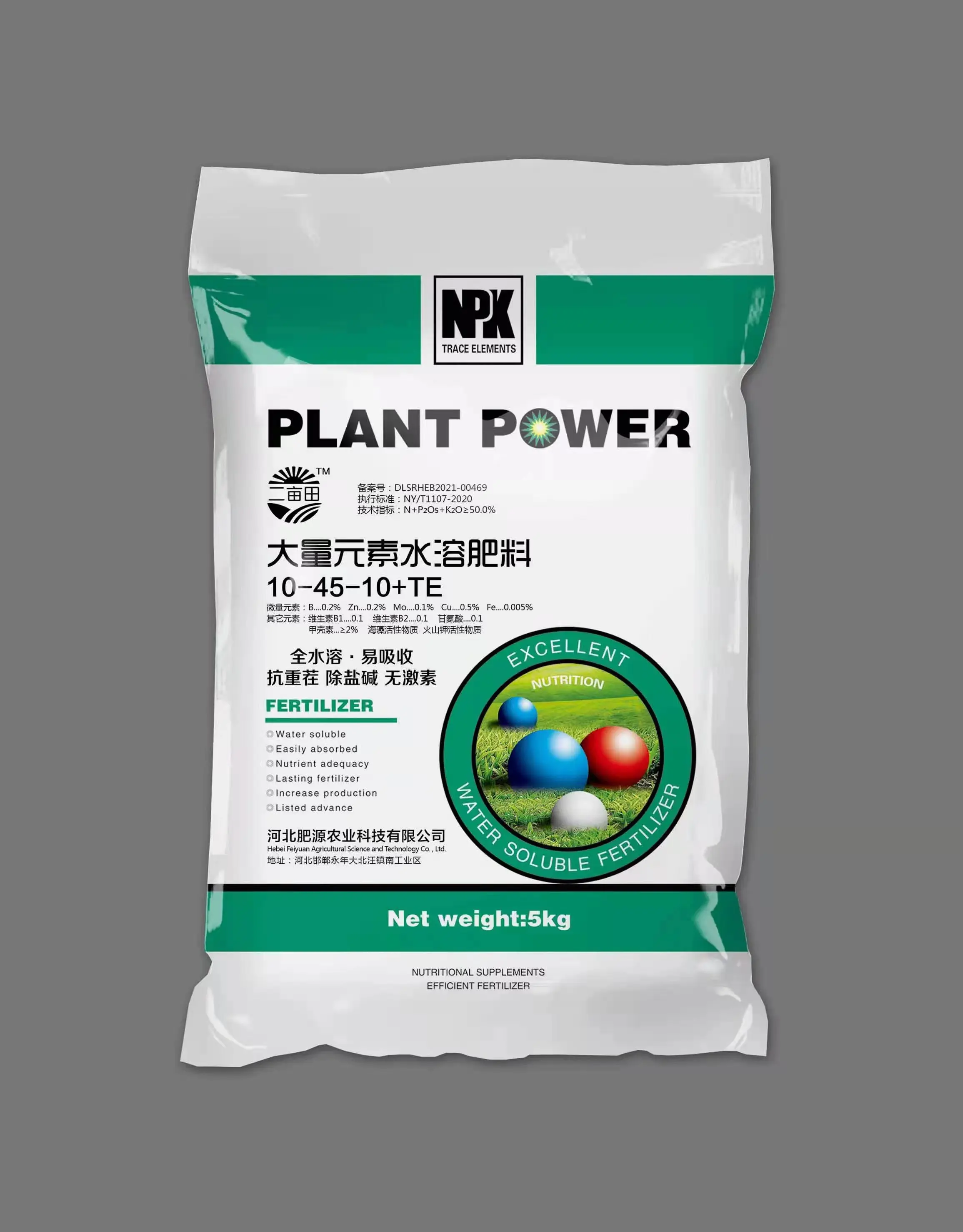 NPK Compound Fertilizer Micronutrients Compound Fertilizer for Fruits Vegetables Agricultural NPK20 20 20 Customized CAS IFA ISO