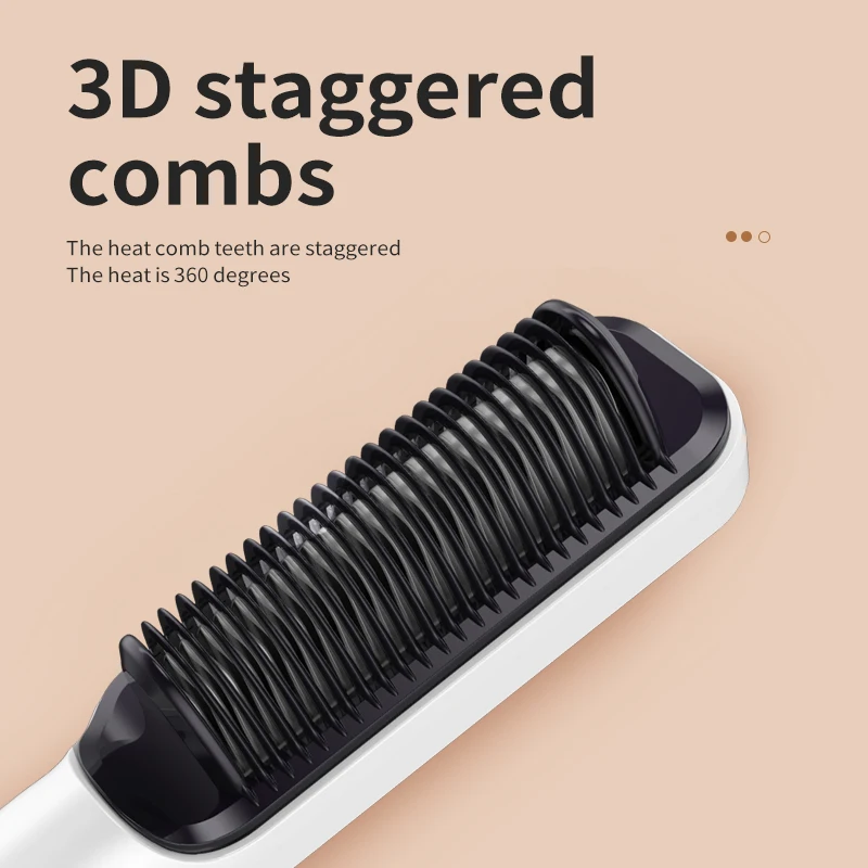 Iron Hair Straightener Brush Double Sided Hair Straightening Brush Digital Hair Straightening Brush