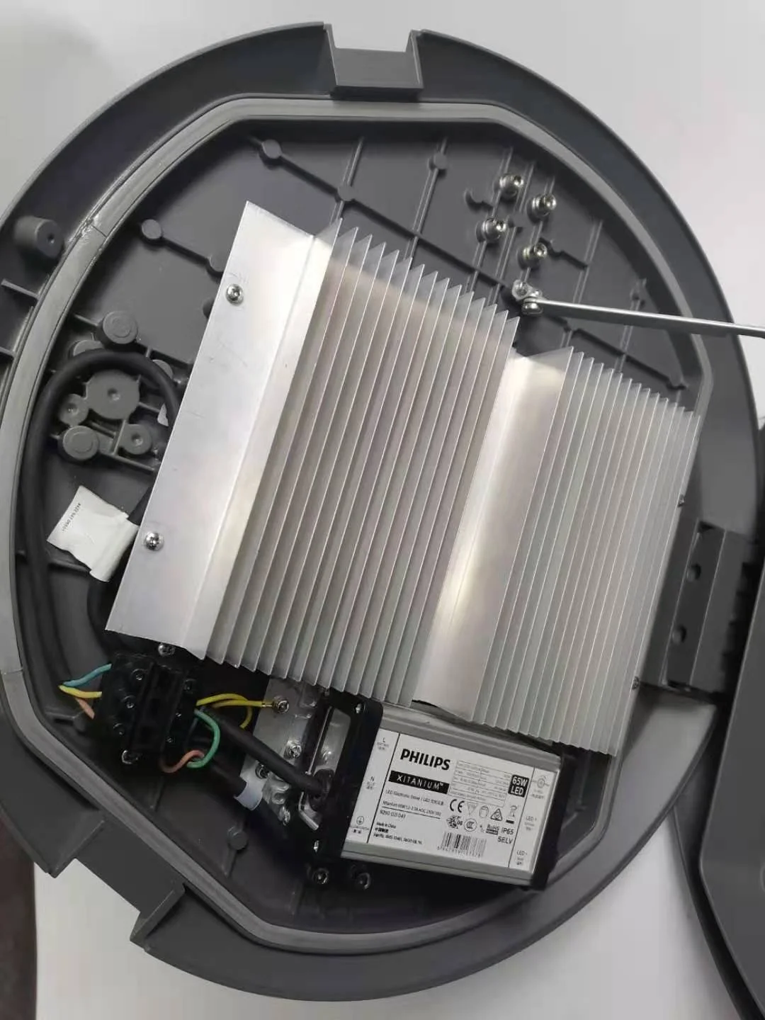 post top mounted with pole motion sensor aluminum housing