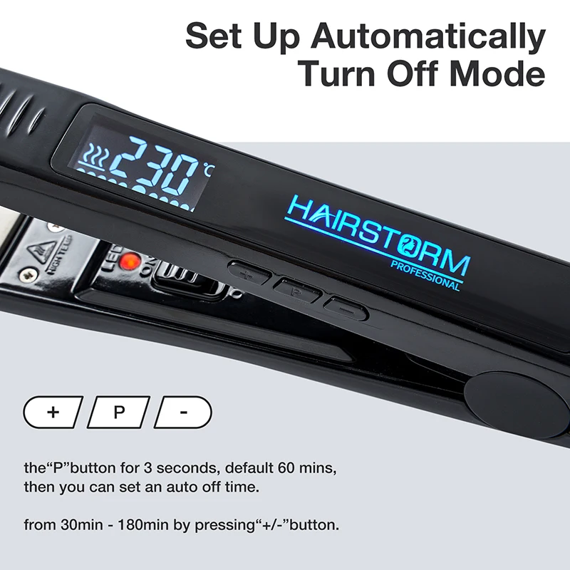 Wholesale 500 Degree Flat Iron Hair Straightener Ceramic Titanium Digital Fast Heating Curling Irons