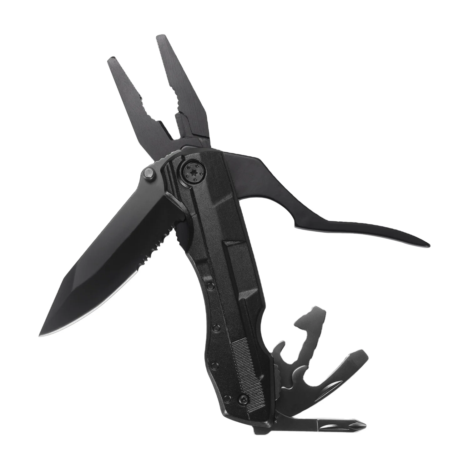2024 Grand Harvest Camping Survival Folding Multitool Plier with Bit Screwdriver