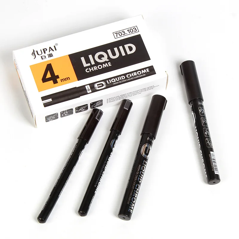 Custom wholesale Waterproof Permanent Paint Marker Pens Silver car tire paint pen for writing on the glass,wood,paper,metal,etc