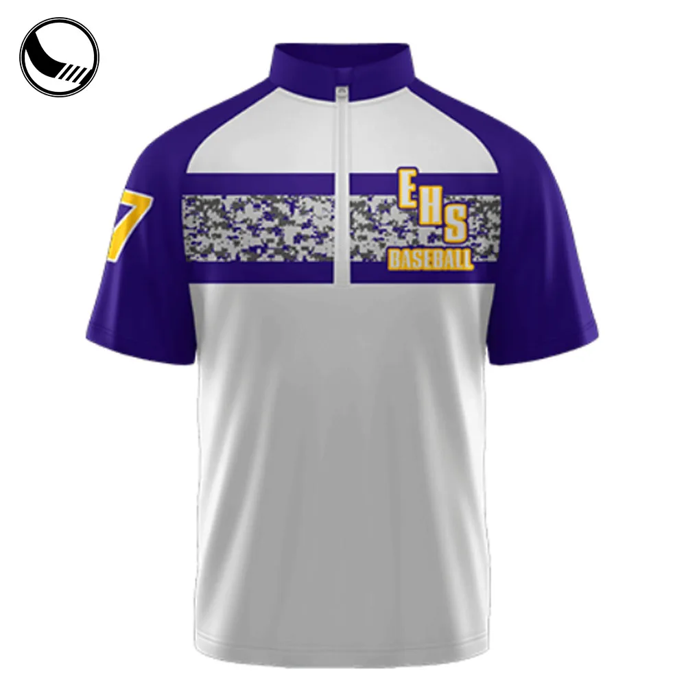 fashion mesh 100% polyester baseball jersey