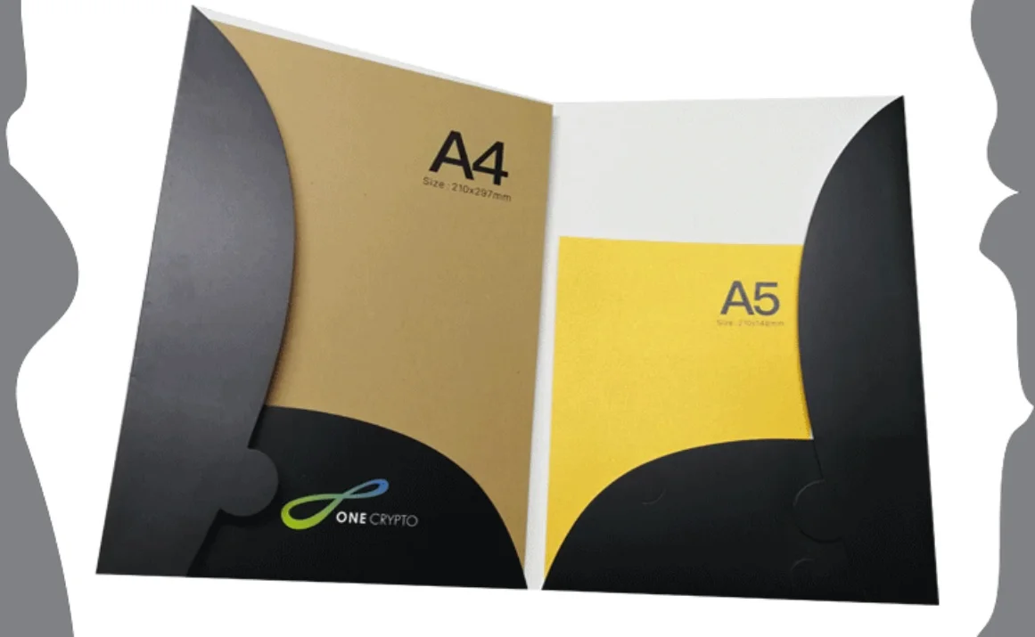 Factory Price Customize Design Print LOGO A4 Colorful Cardboard Fashion Document File Folders For Business Office