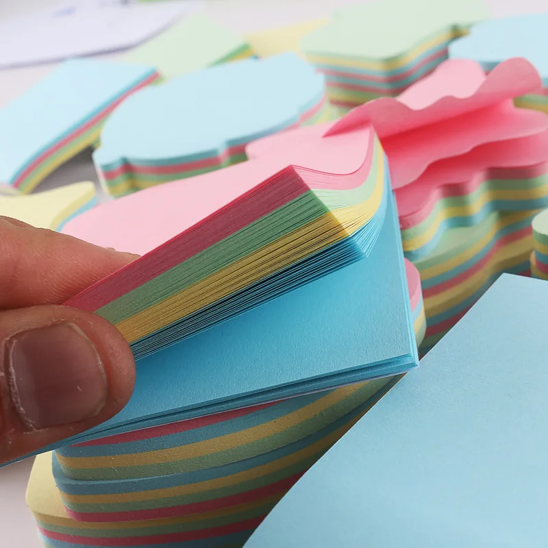 High Quality Customized Printing Recyclable Sticky Note School Stationary Different Shaped Sticky Note Memo Pad
