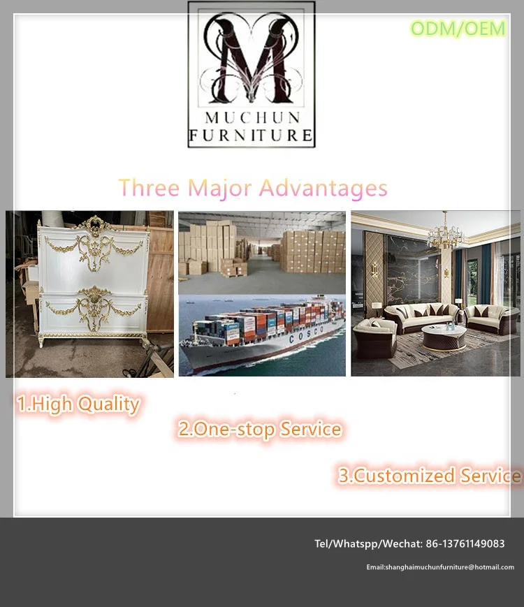 High quality French Louis antique style carved solid wood oak wooden Home Office desk table