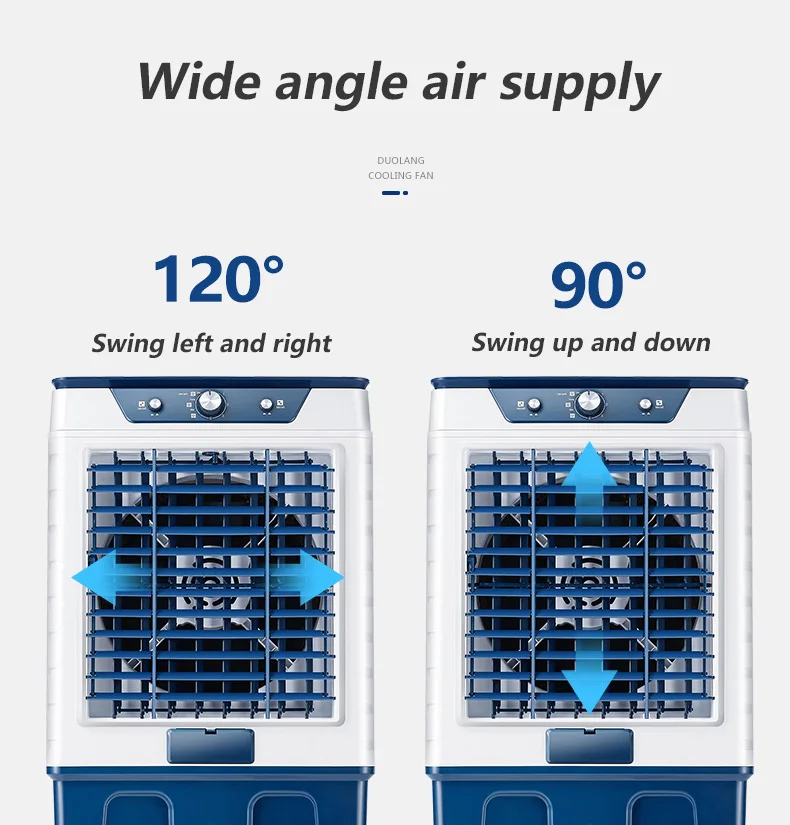 evaporative air cooler floor standing commercial tower air coolers 50 liter