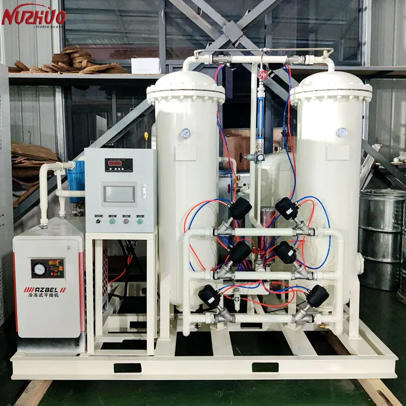 NUZHUO Planta De Oxigeno 3Nm3/h-100Nm3/h Multi-function Industrial Oxygen Making System PSA O2 Station