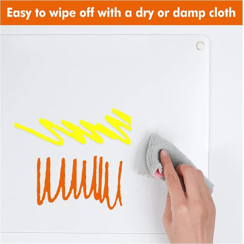 Eco-friendly factory customize clear  acrylic sign  Board Dry Erase Board Magnetic on the wall