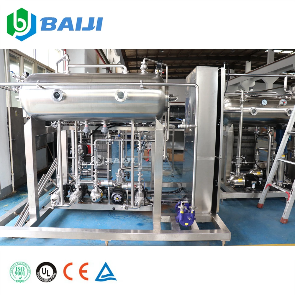 Complete automatic CO2 mixer carbonated beverage soft drink manufacturing making mixing plant machine
