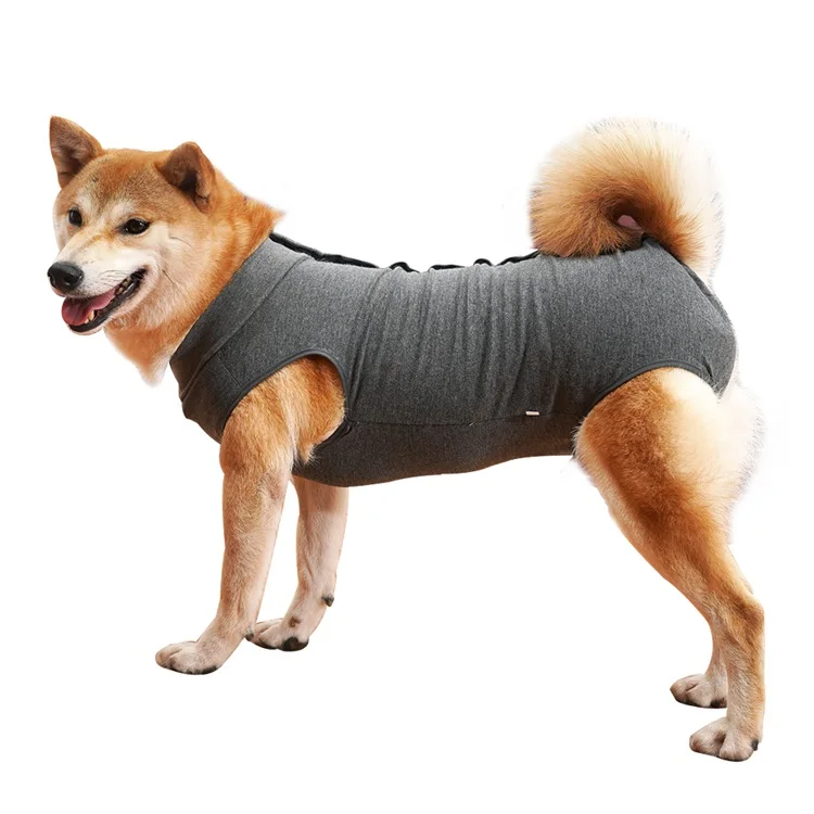 New Arrival Customization Anti Licking Wounds XS Grey Dog Puppy Medical Clothing with