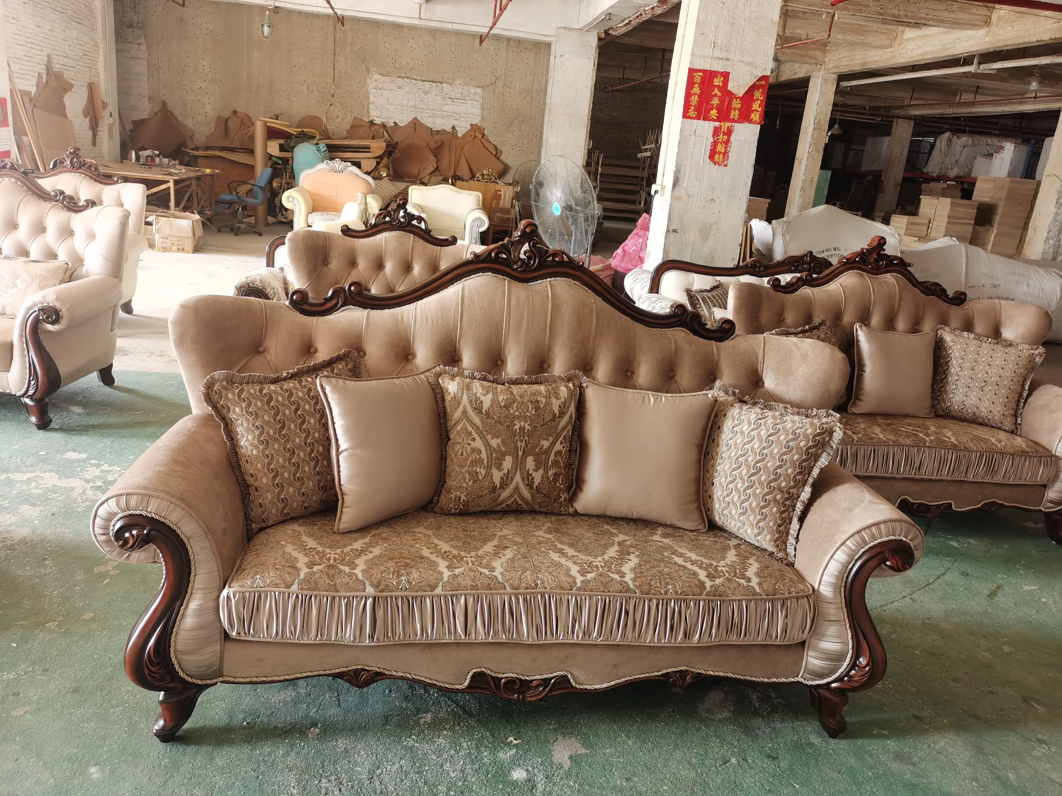 1+2+3 seats luxury leather European sofa for Home/America hot-sell living room sofa