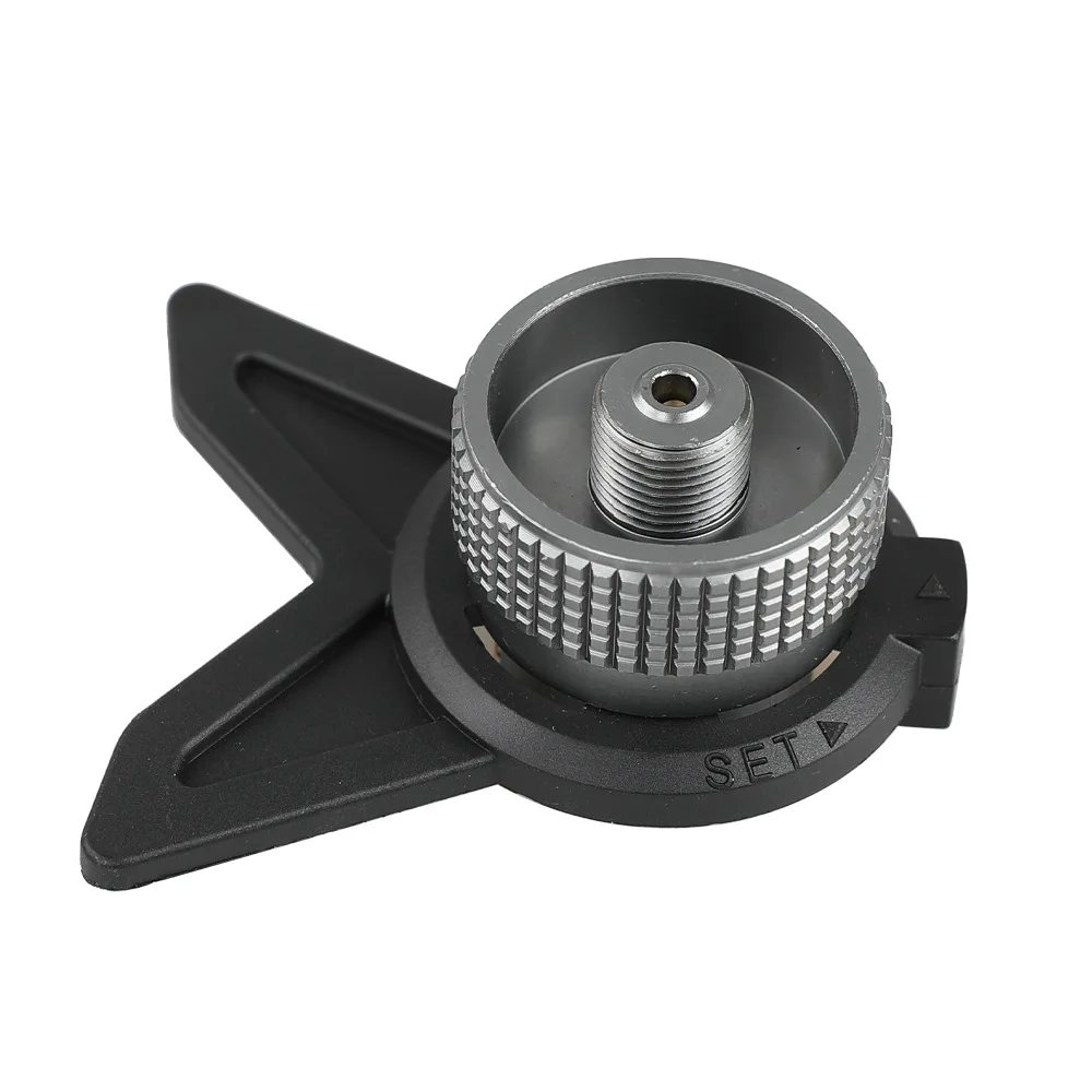 Outdoor Camping Gas Stove Converter Gas Burner Connector Aluminum Gas Tank Adapter Outdoor Picnic Stove Propane Refill Adapter