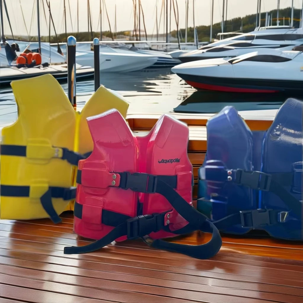 NBR/PVC Closed-Cell Foam Vest Super Soft EPE Foam Water Safety Kids Swim Vest Vinyl-Coated Life Jacket for Swimmers