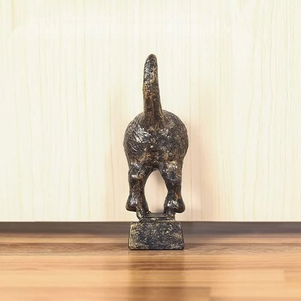 Dog Tail Door Stop Decor Cast Iron Door Stopper Wedge,Heavy Duty Door Stopper