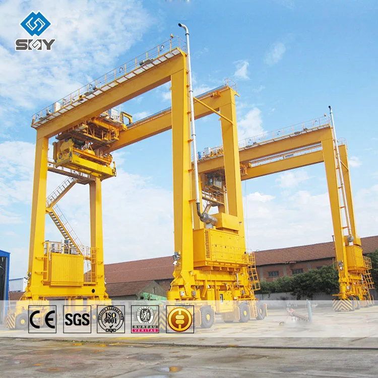 RTG контейнер резиновая шина 40 тонн козловой кран цена