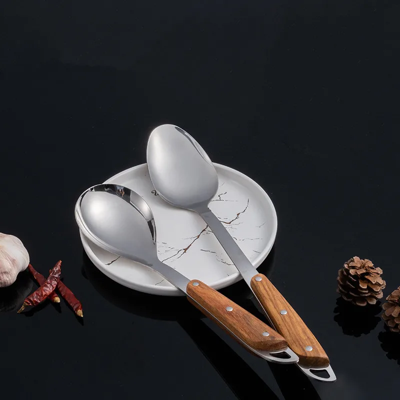 High Quality Kitchenware Stainless Steel Mirror Polish Cooking Spatula Ladle Luxury Cooking Utensils Set