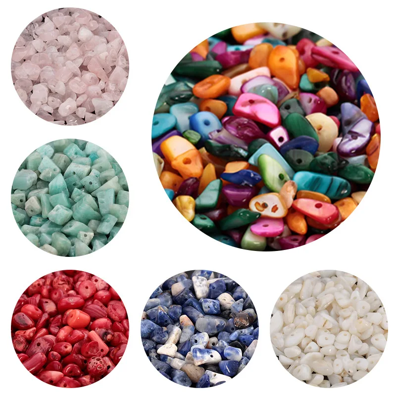 Chip Stone Gravel 5-8mm Rubble Stone Gemstone Beads Irregular Crushed Stone Wholesale Loose Gemstone Beads For Jewelry Making