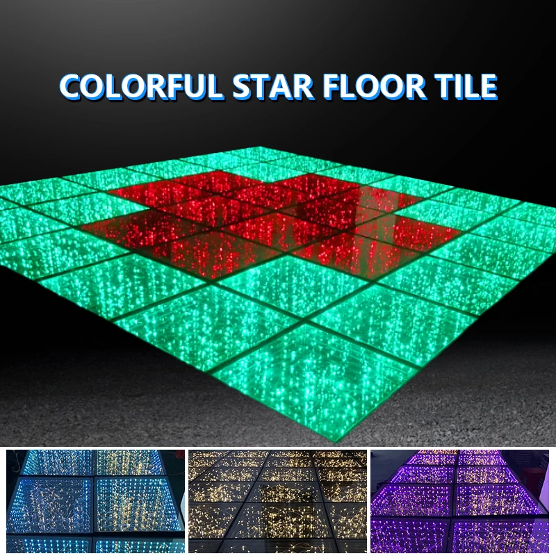 Wedding Disco Light Wireless Led Dance Floor for Sale Colorful Hot Seller Magnetic Party 11 80 Hotel 70 12mm Tempered Glass RGB
