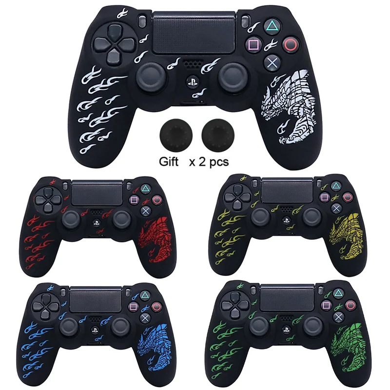 Мягкий силиконовый чехол для Sony PlayStation 4 консоли PS4 Dualshok контроллера геймпада джойстика корпус
