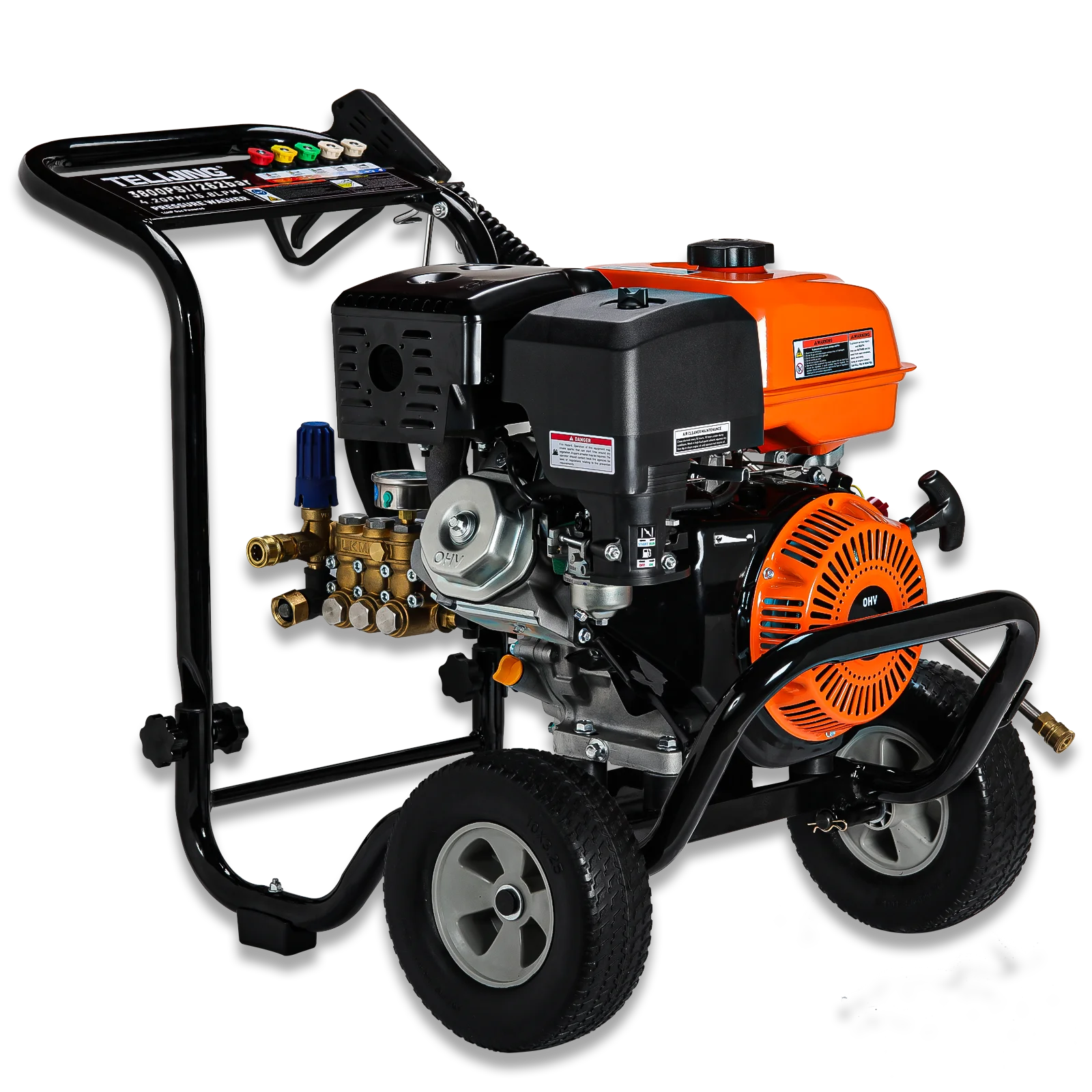OHV 4000si/275 бар 420cc 4 stoke с воздушным охлаждением бензиновая Автомойка высокого давления триплексным насосом для личной промышленности