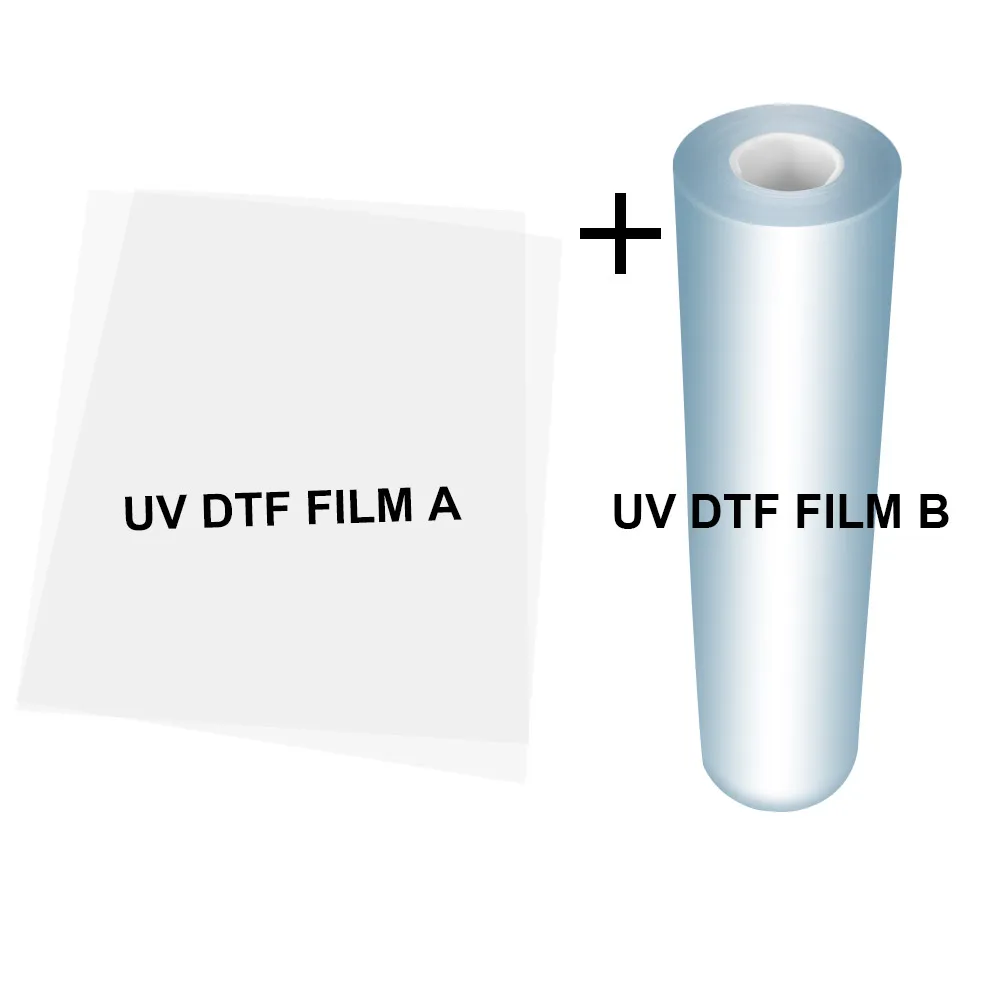 A film and B film Transfer High quality UV dtf pet Film For Epson I3200 4720 xp600 Print head printer