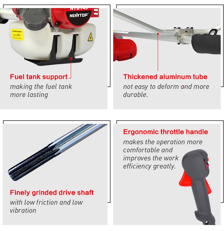 Automatic NTB143 brush cutter grass weed H143r-ii cutting machine farm tilling machine