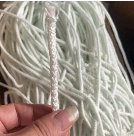 braided white oil lamp round fiberglass wicks