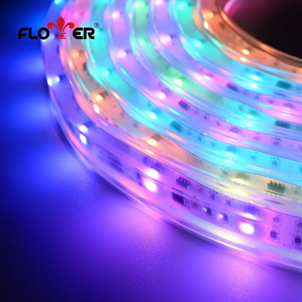 2022 New Universal Remote Control ip68 LED RGB Stripe Smart Strip Lights For Underwater Swimming Pool Lighting