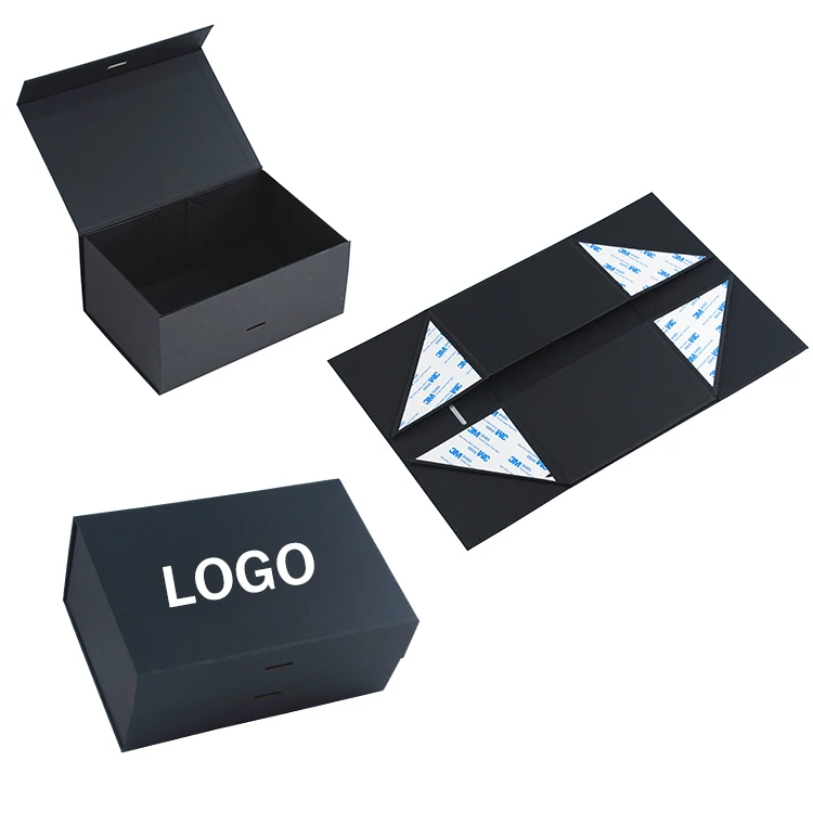 Custom logo luxury pink rigid Underwear magnetic folding paper packaging box