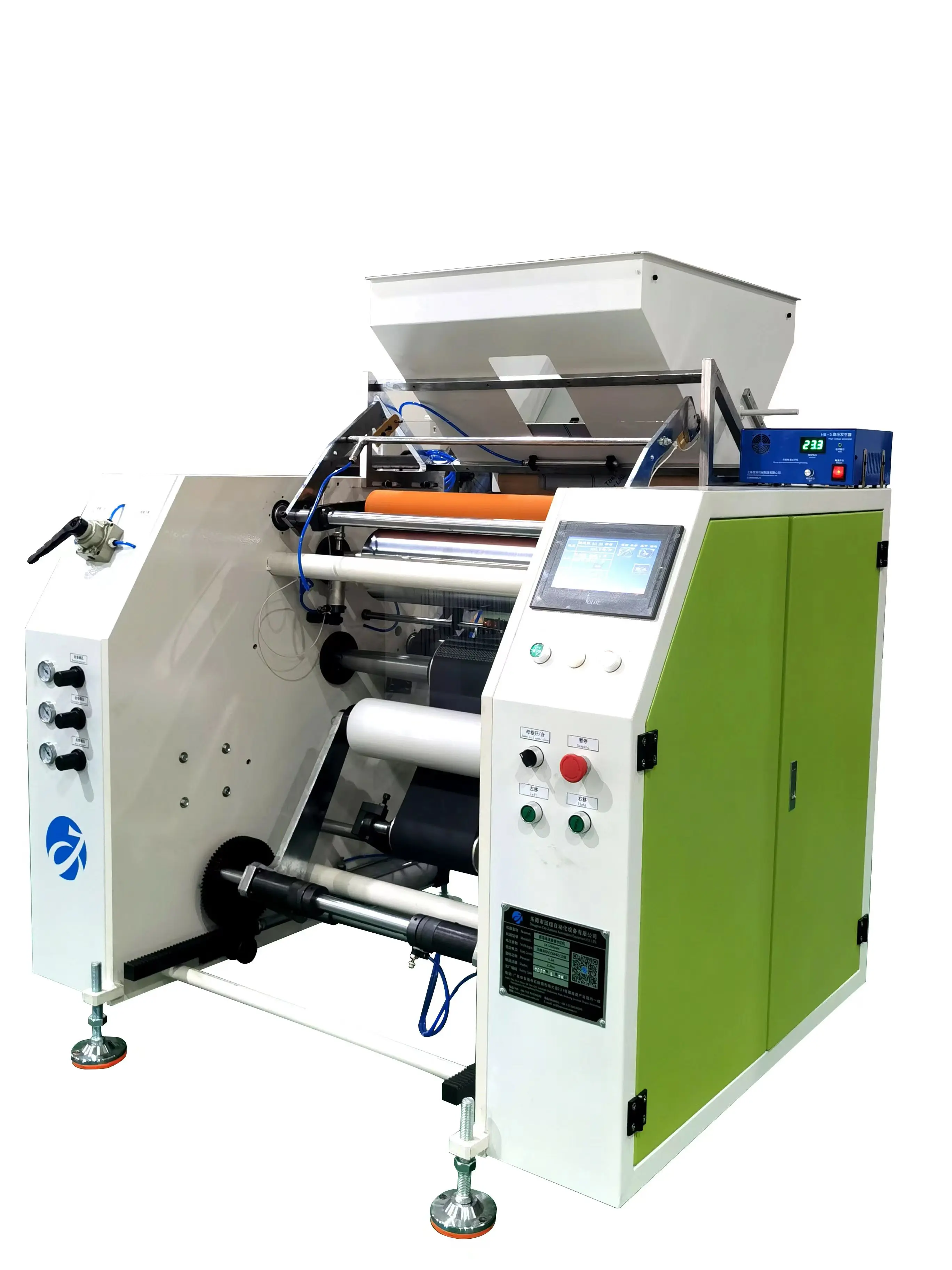 JX-500A Automatic PVC cling film rewinder LLDPE stretch shrink film automatic rewinding machine